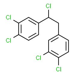 ChemSpider 2D Image | 1,1'-(1-Chloro-1,2-ethanediyl)bis(3,4-dichlorobenzene) | C14H9Cl5