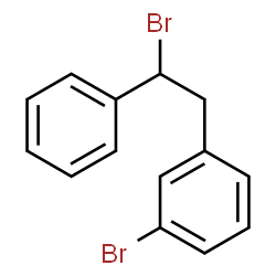 ChemSpider 2D Image | 1-Bromo-3-(2-bromo-2-phenylethyl)benzene | C14H12Br2