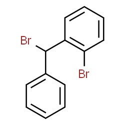 ChemSpider 2D Image | 1-Bromo-2-[bromo(phenyl)methyl]benzene | C13H10Br2