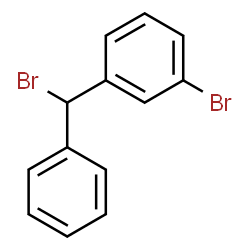 ChemSpider 2D Image | 1-Bromo-3-[bromo(phenyl)methyl]benzene | C13H10Br2