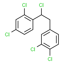 ChemSpider 2D Image | 2,4-Dichloro-1-[1-chloro-2-(3,4-dichlorophenyl)ethyl]benzene | C14H9Cl5