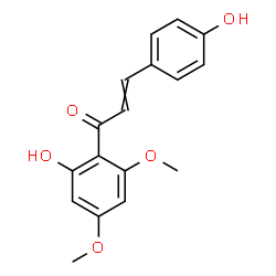 ChemSpider 2D Image | 1-(2-Hydroxy-4,6-dimethoxyphenyl)-3-(4-hydroxyphenyl)-2-propen-1-one | C17H16O5