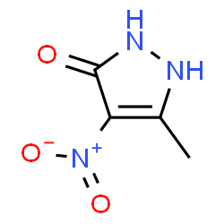 ChemSpider 2D Image | 3-Methyl-4-nitro-5-pyrazolone | C4H5N3O3