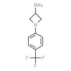 ChemSpider 2D Image | 1-[4-(Trifluoromethyl)phenyl]-3-azetidinamine | C10H11F3N2
