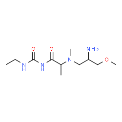 ChemSpider 2D Image | N~2~-(2-Amino-3-methoxypropyl)-N-(ethylcarbamoyl)-N~2~-methylalaninamide | C11H24N4O3