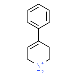 ChemSpider 2D Image | 4-Phenyl-1,2,3,6-tetrahydropyridinium | C11H14N