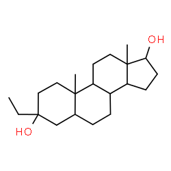 ChemSpider 2D Image | 3-Ethylandrostane-3,17-diol | C21H36O2