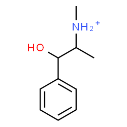 ChemSpider 2D Image | 1-Hydroxy-N-methyl-1-phenyl-2-propanaminium | C10H16NO