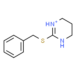 ChemSpider 2D Image | 2-(Benzylsulfanyl)-3,4,5,6-tetrahydropyrimidin-1-ium | C11H15N2S