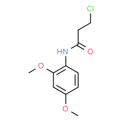 ChemSpider 2D Image | 3-Chloro-N-(2,4-dimethoxyphenyl)propanamide | C11H14ClNO3
