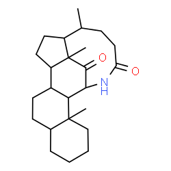 ChemSpider 2D Image | 3,16,22-Trimethyl-20-azapentacyclo[10.8.2.0~2,11~.0~3,8~.0~15,22~]docosane-19,21-dione | C24H37NO2