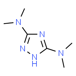 ChemSpider 2D Image | N,N,N',N'-Tetramethyl-1H-1,2,4-triazole-3,5-diamine | C6H13N5