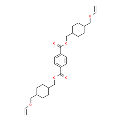 ChemSpider 2D Image | Bis({4-[(vinyloxy)methyl]cyclohexyl}methyl) terephthalate | C28H38O6