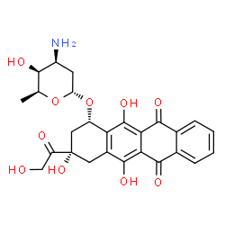 ChemSpider 2D Image | Medorubicin | C26H27NO10