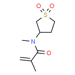 ChemSpider 2D Image | N-(1,1-Dioxidotetrahydro-3-thiophenyl)-N,2-dimethylacrylamide | C9H15NO3S