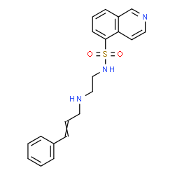 ChemSpider 2D Image | N-[2-(Cinnamylamino)ethyl]-5-isoquinolinesulfonamide | C20H21N3O2S