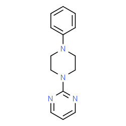 ChemSpider 2D Image | 2-(4-Phenyl-1-piperazinyl)pyrimidine | C14H16N4