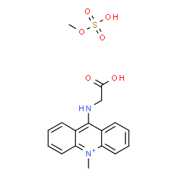 ChemSpider 2D Image | 2-[(10-methylacridin-10-ium-9-yl)amino]acetic acid; methyl hydrogen sulfate | C17H19N2O6S