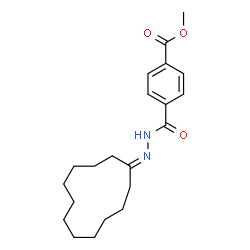 ChemSpider 2D Image | Methyl 4-[(2-cyclododecylidenehydrazino)carbonyl]benzoate | C21H30N2O3