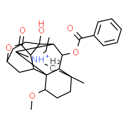 ChemSpider 2D Image | 19-(Benzoyloxy)-12-ethyl-9-hydroxy-17-methoxy-14-methyl-4-oxo-5-oxa-12-azoniahexacyclo[8.7.2.1~2,6~.0~1,11~.0~3,9~.0~14,18~]icosane | C29H38NO6