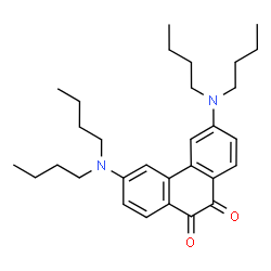 ChemSpider 2D Image | 3,6-Bis(dibutylamino)-9,10-phenanthrenedione | C30H42N2O2