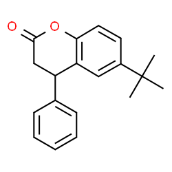 ChemSpider 2D Image | 6-tert-Butyl-4-phenylchroman-2-one | C19H20O2