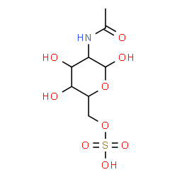 ChemSpider 2D Image | 2-Acetamido-2-deoxy-6-O-sulfohexopyranose | C8H15NO9S