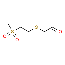 ChemSpider 2D Image | {[2-(Methylsulfonyl)ethyl]sulfanyl}acetaldehyde | C5H10O3S2