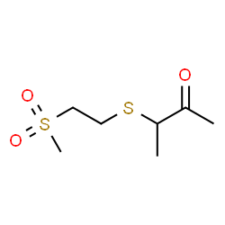 ChemSpider 2D Image | 3-{[2-(Methylsulfonyl)ethyl]sulfanyl}-2-butanone | C7H14O3S2