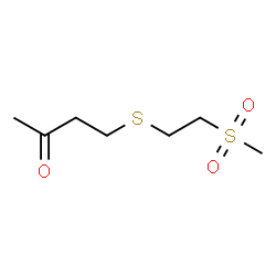 ChemSpider 2D Image | 4-{[2-(Methylsulfonyl)ethyl]sulfanyl}-2-butanone | C7H14O3S2