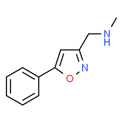 ChemSpider 2D Image | METHYL[(5-PHENYL-1,2-OXAZOL-3-YL)METHYL]AMINE | C11H12N2O