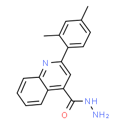 ChemSpider 2D Image | 2-(2,4-Dimethylphenyl)-4-quinolinecarbohydrazide | C18H17N3O
