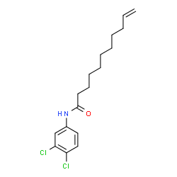 ChemSpider 2D Image | N-(3,4-Dichlorophenyl)-10-undecenamide | C17H23Cl2NO