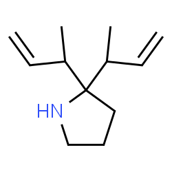 ChemSpider 2D Image | 2,2-Di(3-buten-2-yl)pyrrolidine | C12H21N
