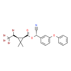 ChemSpider 2D Image | Tralomethrin | C22H19Br4NO3