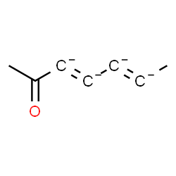 ChemSpider 2D Image | (2E,4E)-6-Oxo-2,4-heptadiene-2,3,4,5-tetraide | C7H6O