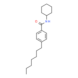 ChemSpider 2D Image | N-Cyclohexyl-4-heptylbenzamide | C20H31NO