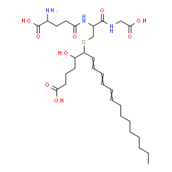 ChemSpider 2D Image | gamma-Glutamyl-S-(1-carboxy-4-hydroxy-6,8,10-nonadecatrien-5-yl)cysteinylglycine | C30H49N3O9S