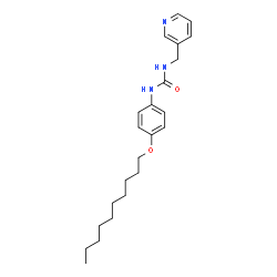 ChemSpider 2D Image | 1-[4-(Decyloxy)phenyl]-3-(3-pyridinylmethyl)urea | C23H33N3O2