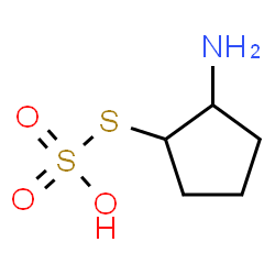 ChemSpider 2D Image | S-(2-Aminocyclopentyl) hydrogen sulfurothioate | C5H11NO3S2