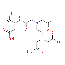 ChemSpider 2D Image | N-{2-[Bis(carboxymethyl)amino]ethyl}-N-(carboxymethyl)glycyl-alpha-asparagine | C14H22N4O10