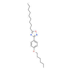 ChemSpider 2D Image | 3-[4-(Hexyloxy)phenyl]-5-nonyl-1,2,4-oxadiazole | C23H36N2O2