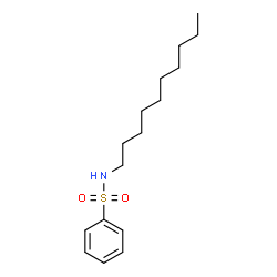 ChemSpider 2D Image | N-Decylbenzenesulfonamide | C16H27NO2S