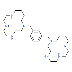 ChemSpider 2D Image | 1,1'-[1,3-Phenylenebis(methylene)]bis(1,4,7,10-tetraazacyclotetradecane) | C28H54N8