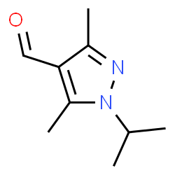 ChemSpider 2D Image | 1-isopropyl-3,5-dimethylpyrazole-4-carbaldehyde | C9H14N2O