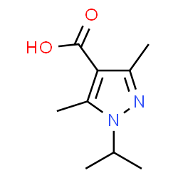 ChemSpider 2D Image | 1-isopropyl-3,5-dimethylpyrazole-4-carboxylic acid | C9H14N2O2