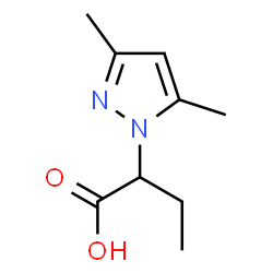 ChemSpider 2D Image | 2-(3,5-dimethylpyrazol-1-yl)butanoic acid | C9H14N2O2