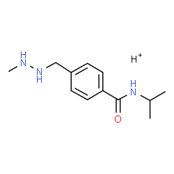 ChemSpider 2D Image | Benzamide, N-(1-methylethyl)-4-[(2-methylhydrazinyl)methyl]-, hydrogen salt | C12H19N3O