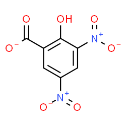 ChemSpider 2D Image | 3,5-Dinitrosalicylate | C7H3N2O7