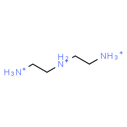ChemSpider 2D Image | N-(2-Ammonioethyl)-1,2-ethanediaminium | C4H16N3